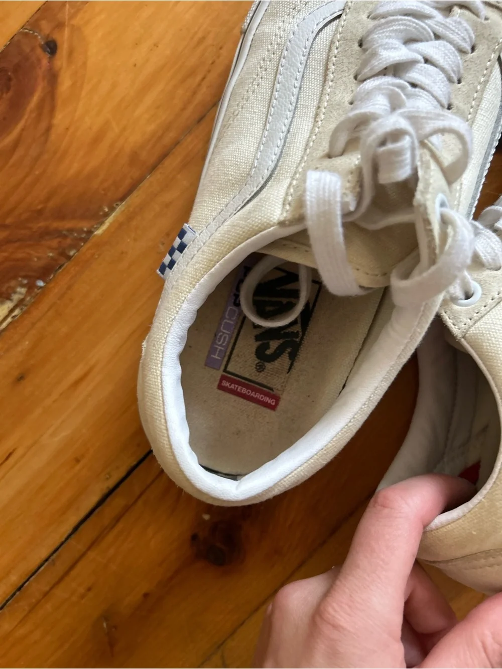 Vans Skate Old Skool Off White Royal Blue men’s 8.5
